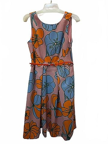 Traffic People Women's Doris Dress in Pink/Orange/Blue (view 2)