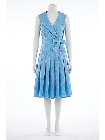 Finley Jacquard Johanna Dress in Icy Blue/Lilac (view 1)