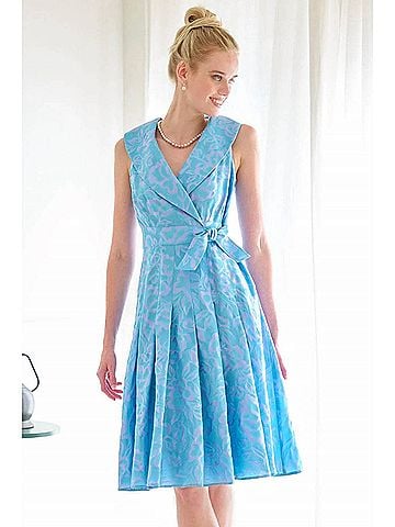 Finley Jacquard Johanna Dress in Icy Blue/Lilac (view 2)