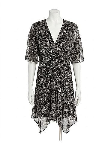 Isabel Marant Vivienne Dress in Black/ Ecru (view 1)