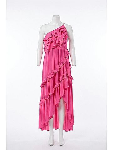 Do & Be Dolled Up Ruffle Maxi Dress in Pink (view 1)
