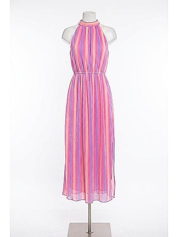 TCEC Daydreamer Pleated Midi Dress in Pink (view 1)