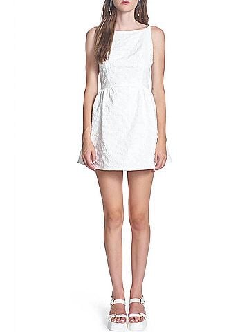 Corey Lynn Calter Calter Arden Mini Dress in White (view 2)