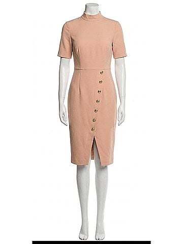 Black Halo Women's Midi Dress in Desert Sand (view 1)