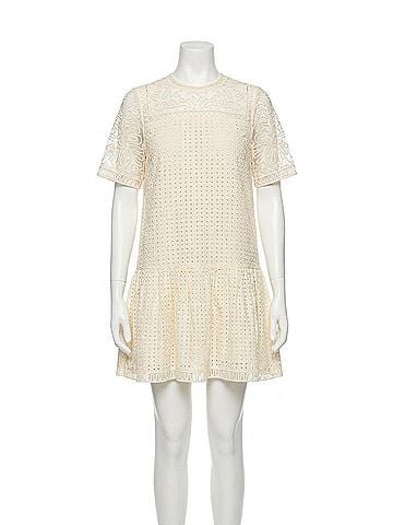 Ulla Johnson Gabi Mini Dress in Ivory (view 1)