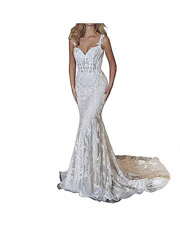 Demetrios Fiona Glam Bride Gown in Ivory (view 2)