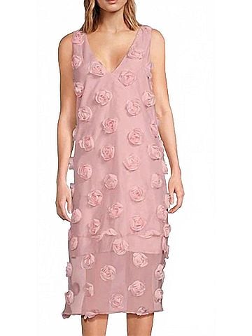 Corey Lynn Calter Quinn Pink Rose Dress in Pink (view 2)