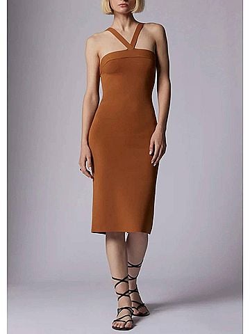 Equipment Appoline Dress in Almond (view 2)