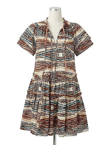 Hunter Bell Merritt Dress in Zig-Zag (view 1)