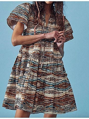 Hunter Bell Merritt Dress in Zig-Zag (view 2)