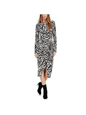 Rachel Roy Faux Wrap Midi Dress in Multi (view 2)