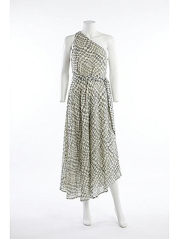 Rujuta Sheth Ana Dress in Illusion Block Print (view 1)