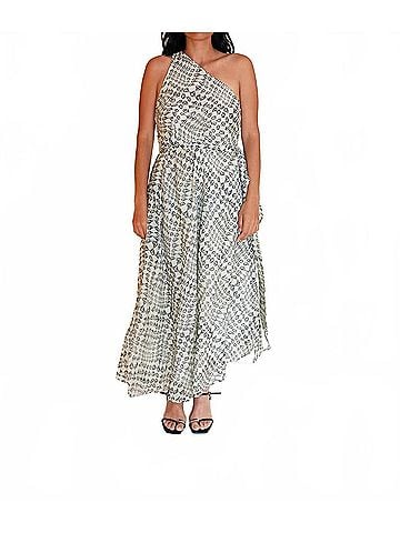 Rujuta Sheth Ana Dress in Illusion Block Print (view 2)