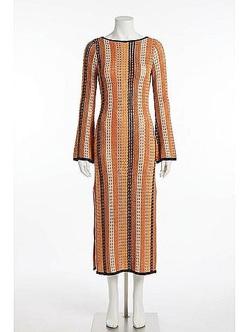 Seven Wonders Aimee Knit Midi Dress in Orange (view 1)