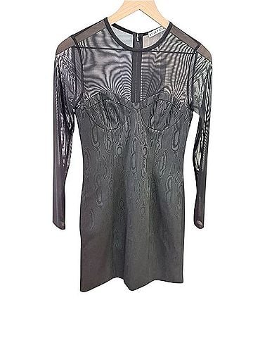 Alice + Olivia Sheer Mesh Corset Mini Dress Cocktail Dress (view 1)