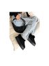 THATSSOFETCH Black Gray Boots Size 8 - photo 2