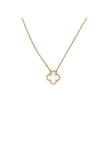 Van Cleef & Arpels Sweet Alhambra Pendant Necklace 18K Yellow Gold and Mother of Pearl (view 1)