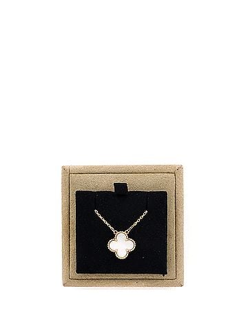 Van Cleef & Arpels Sweet Alhambra Pendant Necklace 18K Yellow Gold and Mother of Pearl (view 2)