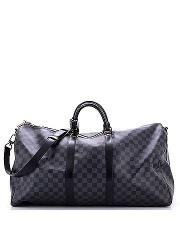 Louis Vuitton Keepall Bandouliere Bag Damier Graphite 55 (view 1)