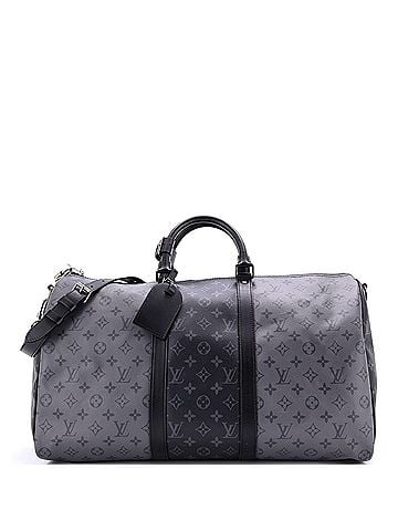 Louis Vuitton Keepall Bandouliere Bag Reverse Monogram Eclipse Canvas 50 (view 1)