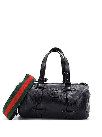 Gucci Tonal GG Belted Duffle Bag Leather Small (view 1)