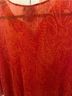 Catherines Paisley Red Orange 3/4 Sleeve Blouse Size 2X - photo 8