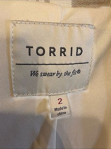 Torrid Neutral Stripe Blazer Blazer (view 2)