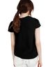 Maje Black Orange Ivory Short Sleeve Top Size S - photo 2