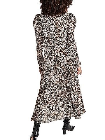 Ronny Kobo Bernadette Leopard Cocktail Dress (view 2)