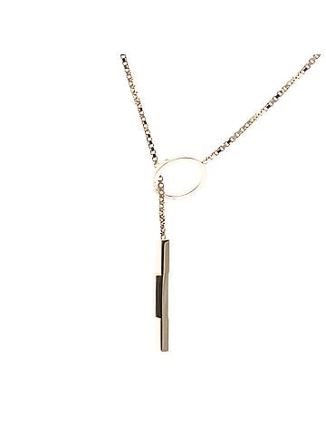 Gucci Gucci Lariat Necklace Pink Gold (18K) No Stone Men,Women Fashion Necklace (Pink Gold) (view 1)