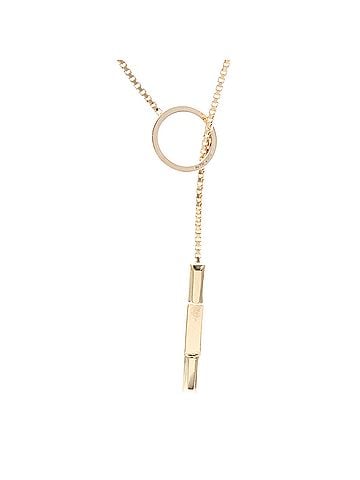 Gucci Gucci Lariat Necklace Pink Gold (18K) No Stone Men,Women Fashion Necklace (Pink Gold) (view 2)