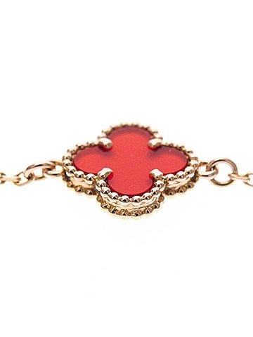 Van Cleef & Arpels Van Cleef &amp; Arpels Sweet Alhambra Bracelet Pink Gold (18K) Carnelian Charm Bracelet Pink Gold (view 2)