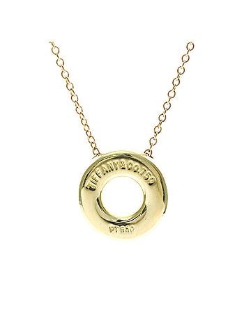 Tiffany & Co. Tiffany Dots Circle Diamond Necklace Yellow Gold (18K),Platinum Diamond Men,Women Fashion Necklace (Gold) (view 2)