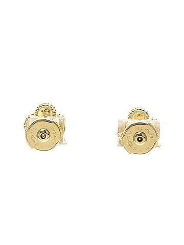 Van Cleef & Arpels Van Cleef &amp; Arpels Sweet Alhambra Earrings Onyx Yellow Gold (18K) Stud Earrings Gold (view 2)