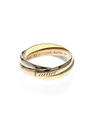 Cartier Cartier Trinity Ring Yellow Gold (18K),Pink Gold (18K),White Gold (18K) Fashion No Stone Band Ring Gold (view 1)