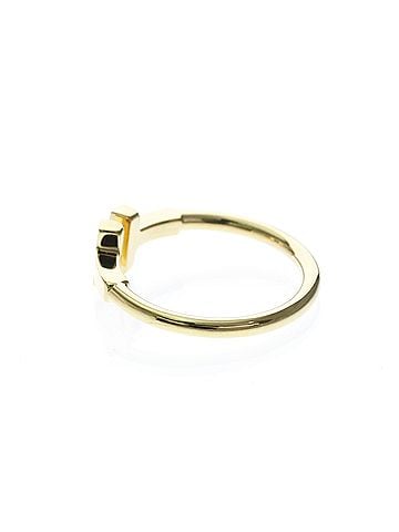 Tiffany & Co. Tiffany T Wire Ring Yellow Gold (18K) Fashion No Stone Band Ring Gold (view 2)