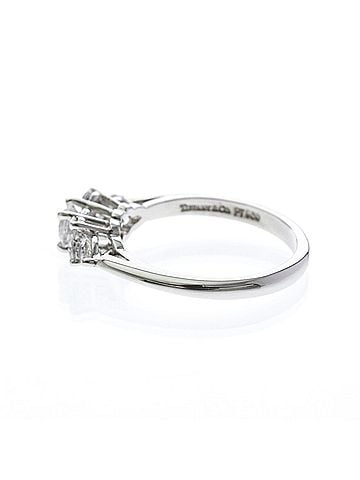 Tiffany & Co. Tiffany Seven-stone Diamond Ring Platinum Fashion Diamond Band Ring Silver (view 2)