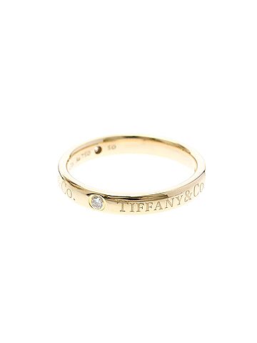 Tiffany & Co. Tiffany Flat Band Ring With 3 Diamonds Pink Gold (18K) Fashion Diamond Band Ring Pink Gold (view 2)