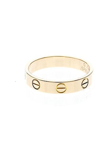 Cartier Cartier Mini Love Ring Pink Gold (18K) Fashion No Stone Band Ring Pink Gold (view 2)