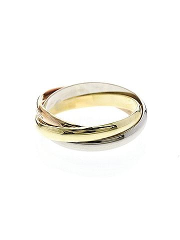 Cartier Cartier Trinity Ring Yellow Gold (18K),Pink Gold (18K),White Gold (18K) Fashion No Stone Band Ring Gold (view 2)