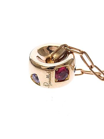 Pomellato Pomellato Iconica Color Pendant Pink Gold (18K) Sapphire,Tanzanite Men,Women Fashion Necklace (Pink Gold) (view 2)