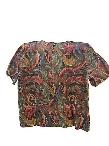Susan Graver Short Sleeve Blouse (view 2)