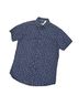 Monument 100% Cotton Print Blue Short Sleeve Button-Down Shirt Size M - photo 1