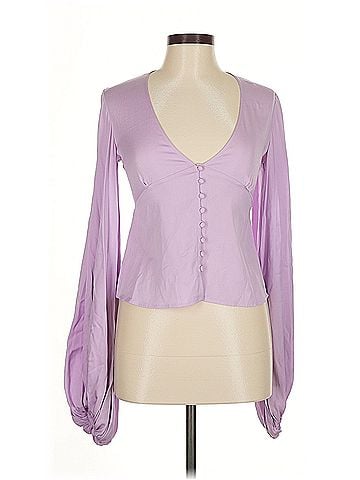 Adriana Iglesias Adriana Iglesias Long Sleeve Silk Top (view 1)