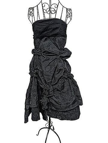 Beulah Sculptural Draped Jacquard Strapless Dress Cocktail Dress (view 1)