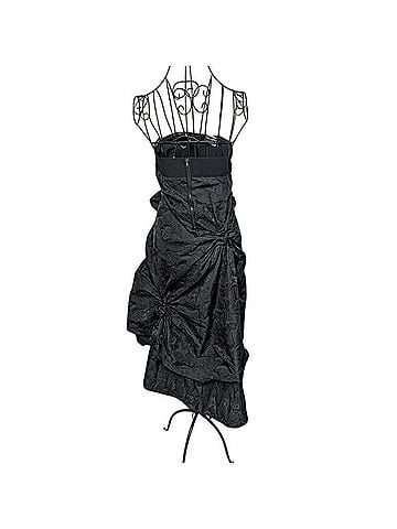 Beulah Sculptural Draped Jacquard Strapless Dress Cocktail Dress (view 2)