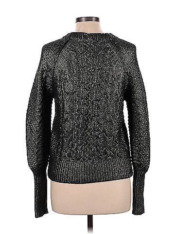 Veronica Beard Yola Metallic Cable Knit Sweater Veronica Beard Pullover Sweater (view 2)
