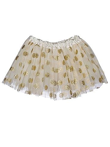 Bari Lynn Bari Lynn Glitter Gold Dot Tutu Skirt (view 1)