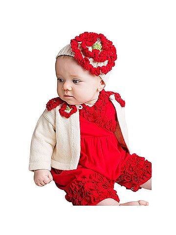 Lemon Loves Layette Newborn And Baby Girls Poppy Sweater (view 2)