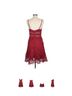 Lulus 100% Polyester 100% Polyester Red Cocktail Dress Size M - photo 2